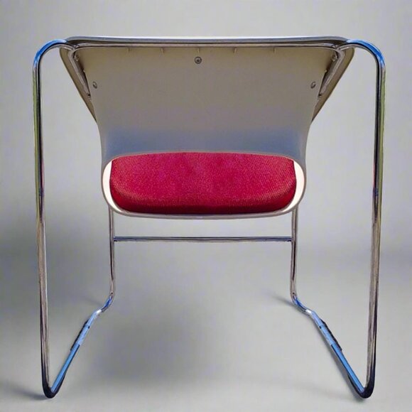 1976 Gorgeous Pair of Two Lotus Stackable Chairs by Paul Boulva for Artopex. - Picture 8 of 9